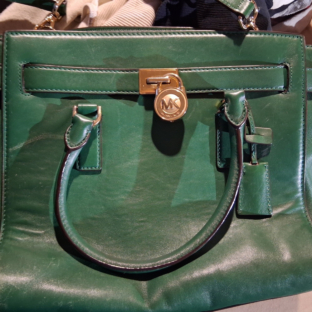 Green Leather Handbag
